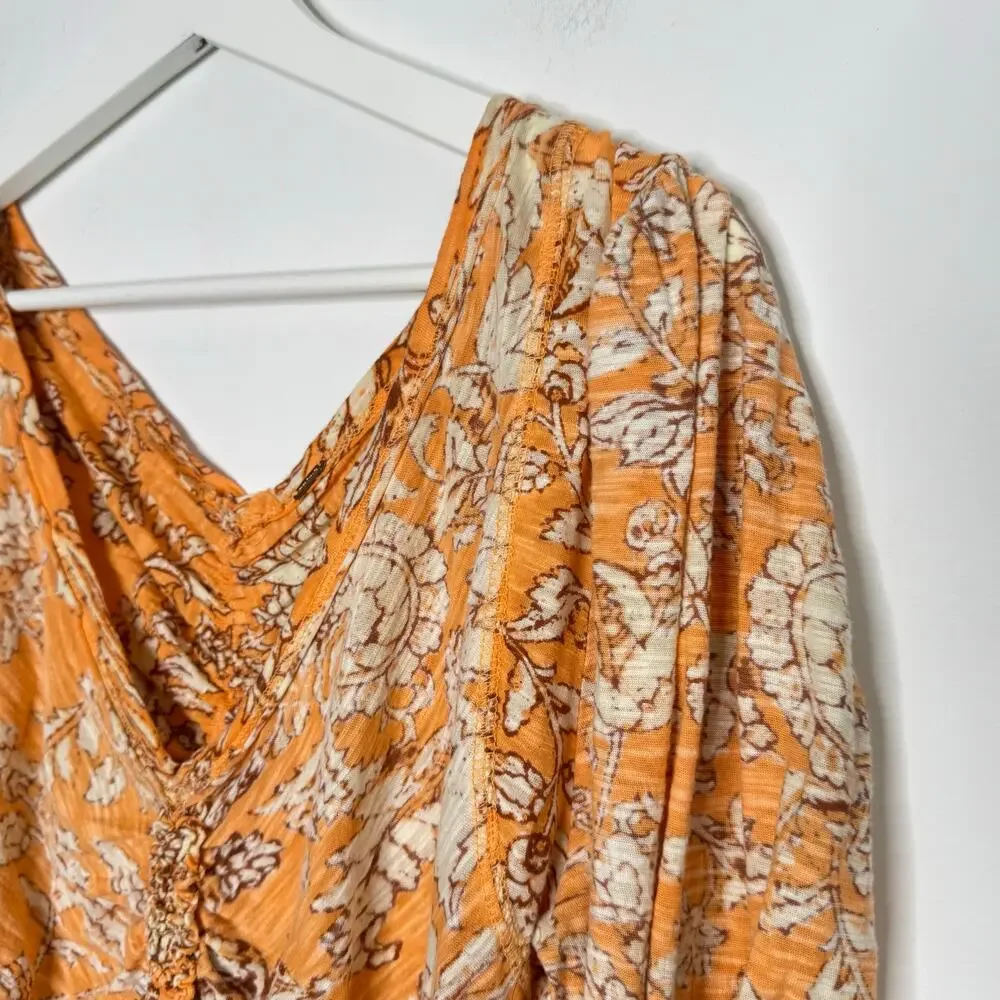 FREE PEOPLE |‎ Say the Word Ruched Crop Top | L